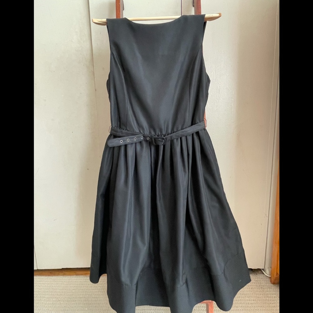 Isaac Mizrahi formal black dress.